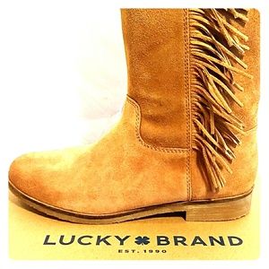🌸SALE!!!!🌸💙Lucky Brand☘️ suede fringe boots